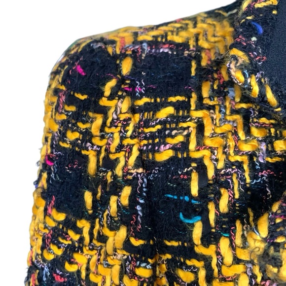 Vintage Carlisle Plaid Tweed Blazer Clueless Style Wool - Picture 8 of 13